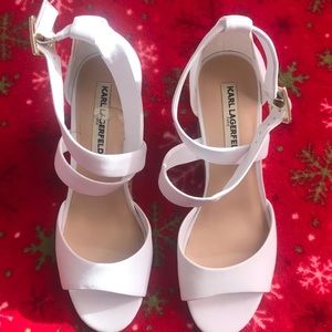 Karl Lagerfeld whit sandal heels